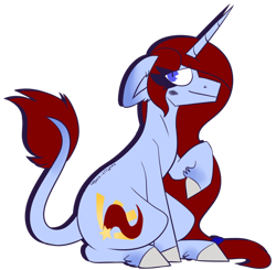 Size: 1024x1003 | Tagged: safe, artist:vegas-liights, oc, oc only, classical unicorn, pony, unicorn, leonine tail, male, raised hoof, simple background, solo, stallion, transparent background, unshorn fetlocks