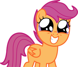 Size: 12074x10317 | Tagged: safe, artist:cyanlightning, scootaloo, twilight time, .svg available, absurd resolution, cute, cutealoo, simple background, solo, transparent background, vector