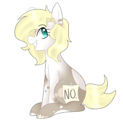 Size: 1280x1273 | Tagged: safe, artist:universe-fairy, earth pony, pony, covered cutie mark, female, looking at you, no, smiling, solo, spots