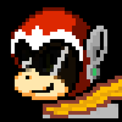 Size: 300x300 | Tagged: safe, artist:xujints-the-infiltrator, pony, crossover, icon, megaman, megapony, pixel art, ponified, protoman, protopony, solo, video game