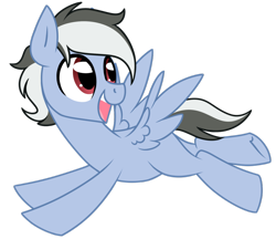 Size: 1024x885 | Tagged: safe, artist:kellythedrawinguni, oc, oc only, oc:sharp focus, pegasus, pony, flying, male, simple background, skunk stripe, solo, stallion, transparent background