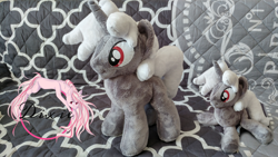 Size: 5312x2988 | Tagged: safe, artist:dixierarity, oc, oc only, pony, unicorn, absurd resolution, irl, photo, plushie