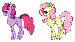 Size: 1646x920 | Tagged: safe, artist:posey-11, oc, oc only, adoptable, magical lesbian spawn, offspring, parent:fluttershy, parent:pinkie pie, parent:twilight sparkle, parents:flutterpie, parents:twinkie