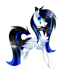 Size: 2241x2585 | Tagged: safe, artist:huirou, oc, oc only, oc:gemstone sparkle, pegasus, pony, chest fluff, female, mare, simple background, solo, tongue out, transparent background