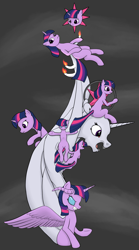 Size: 1124x2017 | Tagged: safe, artist:fimflamfilosophy, twilight sparkle, twilight sparkle (alicorn), alicorn, pony, final fantasy, final fantasy vi, final form, kefka palazzo, monster, monument to non-existence, plot, statue of the gods