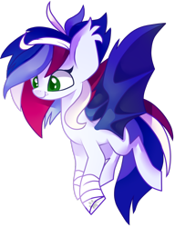 Size: 1024x1332 | Tagged: safe, artist:nuryndork, oc, oc only, oc:strike burst, bat pony, pony, solo