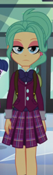 Size: 213x695 | Tagged: safe, screencap, garden grove, equestria girls, friendship games, background human, clothes, cropped, crystal prep academy uniform, school uniform, skirt, solo