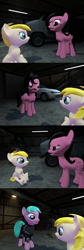 Size: 1400x4184 | Tagged: safe, artist:soad24k, oc, oc only, oc:chipper leaf, oc:flash bang, oc:rin, 3d, absurd resolution, cyoa, cyoa:filly adventure, female, filly, gmod