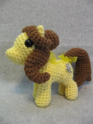 Size: 1024x1365 | Tagged: safe, artist:nerdyknitterdesigns, amigurumi, beauty and the beast, belle, disney, irl, photo, plushie, ponified, solo