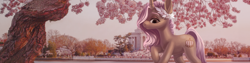 Size: 3200x800 | Tagged: safe, artist:domidelance, oc, oc only, oc:domi de lance, detailed, solo, tree