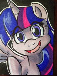 Size: 1024x1365 | Tagged: safe, artist:joshuadraws, twilight sparkle, twilight sparkle (alicorn), alicorn, pony, solo, traditional art