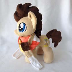 Size: 960x960 | Tagged: safe, artist:burgunzik, doctor whooves, pony, fourth doctor's scarf, irl, male, photo, plushie, solo, stallion