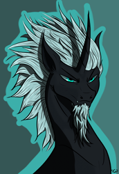 Size: 1228x1788 | Tagged: safe, artist:winterdominus, oc, oc only, oc:winter dominus, pony, unicorn, bust, portrait, solo