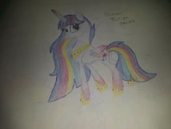 Size: 2048x1536 | Tagged: safe, artist:neonaarts, twilight sparkle, twilight sparkle (alicorn), alicorn, pony, rainbow power, solo, traditional art