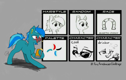 Size: 1024x655 | Tagged: safe, artist:soulfulmirror, oc, oc only, earth pony, pony, drunk, drunk bubbles, female, mare, reference sheet