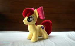 Size: 2048x1281 | Tagged: safe, artist:egalgay, apple bloom, handmade, irl, photo, plushie, solo, toy