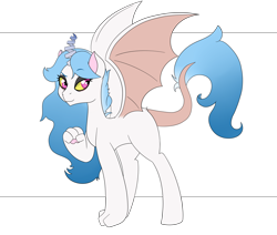 Size: 3530x3000 | Tagged: safe, artist:marukouhai, oc, oc only, oc:eris, draconequus, hybrid, female, high res, interspecies offspring, offspring, parent:discord, parent:princess celestia, parents:dislestia, solo