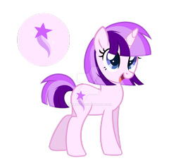 Size: 1280x1219 | Tagged: safe, artist:darkynez, oc, oc only, pony, unicorn, magical lesbian spawn, offspring, parent:starlight glimmer, parent:twilight sparkle, parents:twistarlight, solo, watermark