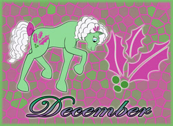 Size: 7014x5100 | Tagged: safe, artist:faerie-starv, g1, absurd resolution, december holly, holly, looking down, solo