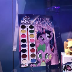 Size: 1200x1200 | Tagged: safe, spike, twilight sparkle, twilight sparkle (alicorn), alicorn, dragon, pony, my little pony: the movie, coloring book, irl, photo, ultimate paint box