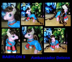 Size: 600x516 | Tagged: safe, artist:princessamalthea, g3, babylon 5, custom, delenn, doll, irl, photo, toy