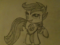 Size: 1440x1080 | Tagged: safe, artist:silversthreads, scootaloo, daily sketch, female, filly, sketch, solo, traditional art