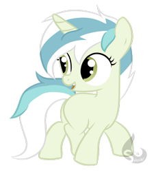 Size: 1024x1139 | Tagged: safe, artist:splender-fire, oc, oc only, oc:string wrapper, pony, unicorn, magical lesbian spawn, offspring, parent:bon bon, parent:lyra heartstrings, parents:lyrabon, simple background, solo, transparent background