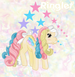 Size: 440x449 | Tagged: safe, artist:kawaii-doremi-chan, g1, rainbow curl pony, ringlet (g1 rainbow curl), solo