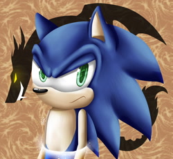 Size: 942x868 | Tagged: safe, artist:inspiredpixels, discord, barely pony related, crossover, discorded, sonic the hedgehog, sonic the hedgehog (series)