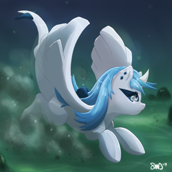 Size: 3000x3000 | Tagged: safe, artist:bean-sprouts, lugia, pokémon, ponified, solo
