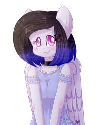 Size: 771x936 | Tagged: safe, artist:pony-ellie-stuart, oc, oc only, anthro, pegasus, anthro oc, female, simple background, solo, transparent background