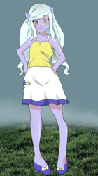 Size: 600x1074 | Tagged: safe, artist:stingeucliffe7777, sugarcoat, equestria girls, anime, ponied up, solo