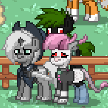 Size: 219x221 | Tagged: safe, artist:dustydusk123, oc, oc only, oc:dusk, cross-eyed, pony town, retarded