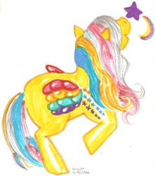 Size: 1248x1408 | Tagged: safe, artist:plnkle, g1, rainbow curl pony, ringlet (g1 rainbow curl), solo, traditional art