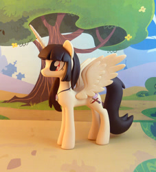 Size: 862x950 | Tagged: safe, artist:krowzivitch, oc, oc only, oc:spring beauty, alicorn, pony, alicorn oc, craft, figurine, jewelry, pendant, sculpture, solo, traditional art