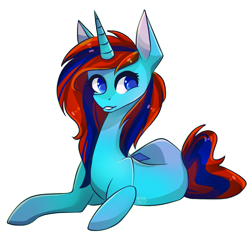 Size: 1000x1000 | Tagged: safe, artist:mentalphase, oc, oc only, pony, unicorn, colored pupils, female, mare, prone, simple background, solo, transparent background