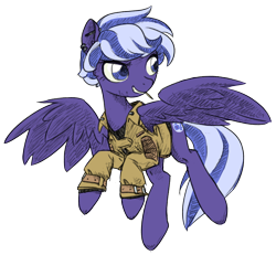 Size: 1280x1182 | Tagged: safe, artist:inlucidreverie, oc, oc only, oc:night sky, pegasus, pony, fallout equestria, clothes, ear piercing, female, jacket, mare, piercing, simple background, solo, toothpick, transparent background