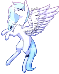 Size: 670x832 | Tagged: safe, artist:sweetmelon556, oc, oc only, oc:feather cloud, pegasus, pony, female, flying, mare, simple background, solo, transparent background