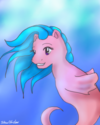 Size: 576x720 | Tagged: safe, artist:stealthclaw96, wavedancer, sea pony, g1, g3, g1 to g3, generation leap, paint tool sai, solo