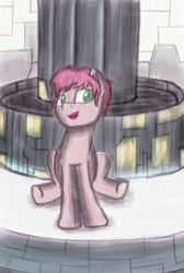 Size: 2000x2975 | Tagged: safe, artist:ivacatherianoid, earth pony, g1, g3, my little pony tales, aelita schaeffer, bedroom eyes, code lyoko, crossover, g3 to g4, generation leap, solo