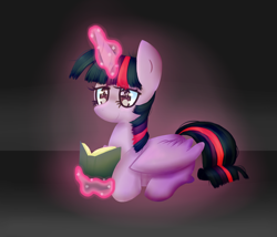 Size: 1400x1200 | Tagged: safe, artist:php54, twilight sparkle, twilight sparkle (alicorn), alicorn, pony, book, heart eyes, solo, wingding eyes