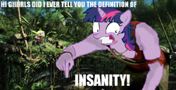 Size: 789x405 | Tagged: safe, twilight sparkle, human, far cry 3, female, humanized, multicolored hair, vaas montenegro