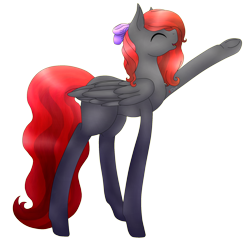 Size: 2120x2105 | Tagged: safe, artist:anxiouslilnerd, oc, oc only, oc:cursed velvet, pegasus, pony, commission, paint tool sai, simple background, solo, transparent background