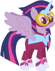 Size: 338x434 | Tagged: safe, artist:ra1nb0wk1tty, masked matter-horn, twilight sparkle, twilight sparkle (alicorn), alicorn, pony, power ponies, solo