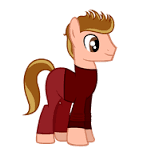 Size: 151x160 | Tagged: safe, artist:aldobronyjdc, clothes, karmin, ponified, simple background, solo, white background