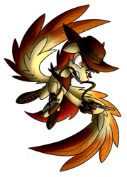 Size: 1249x1744 | Tagged: safe, artist:nekro-led, oc, oc only, oc:quick draw, pegasus, pony, bandana, barrel roll, battle saddle, boots, cowboy hat, gun, hat, pencil, solo, weapon