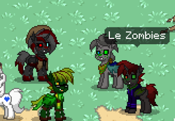 Size: 328x227 | Tagged: safe, oc, oc only, changeling, zombie, green changeling, pony town