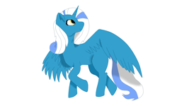 Size: 1024x614 | Tagged: safe, artist:slushnstuff, oc, oc only, oc:fleurbelle, alicorn, pony, alicorn oc, solo