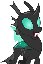 Size: 1728x2538 | Tagged: safe, artist:sketchmcreations, thorax, changeling, to where and back again, happy, open mouth, simple background, solo, transparent background, vector