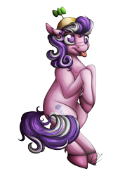 Size: 3000x4000 | Tagged: safe, artist:lupiarts, screwball, simple background, solo, tongue out, transparent background